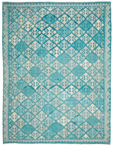 Rug Kilim Afghanistan 250x342 Turquoise Aquamar