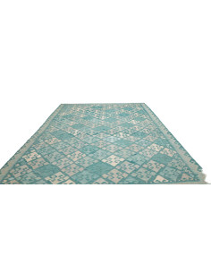 Rug Kilim Afghanistan 250x342 Turquoise Aquamar 2