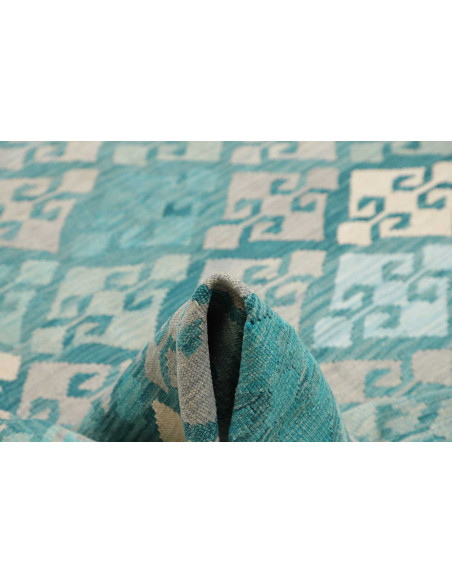 Rug Kilim Afghanistan 250x342 Turquoise Aquamar