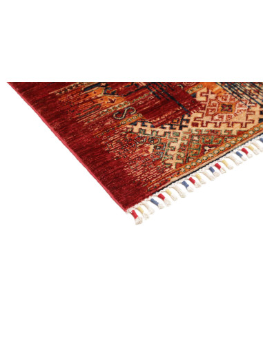 Hand Made Rug Siva Pakistan 81x126 Red Beige