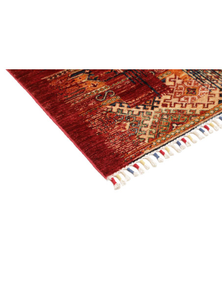 Hand Made Rug Siva Pakistan 81x126 Red Beige