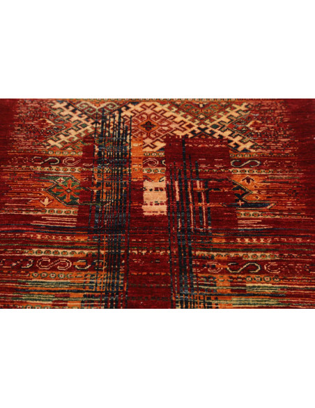 Hand Made Rug Siva Pakistan 81x126 Red Beige