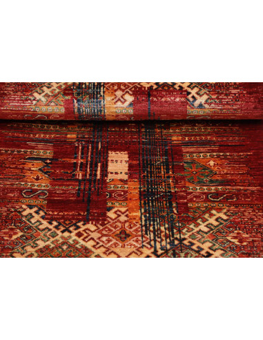 Hand Made Rug Siva Pakistan 81x126 Red Beige