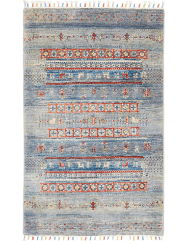 Hand Made Rug Siva Pakistan 81x129 Light Blue G