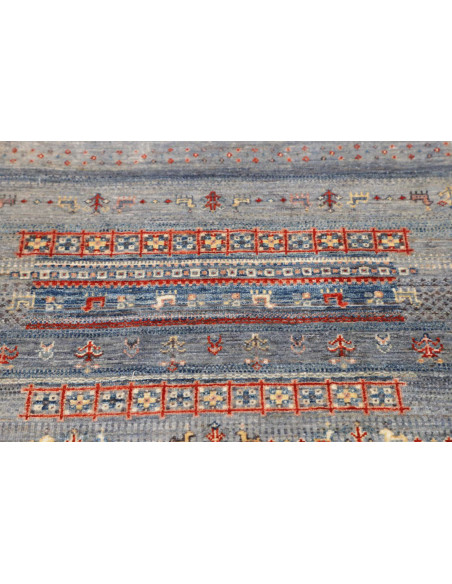 Hand Made Rug Siva Pakistan 81x129 Light Blue G