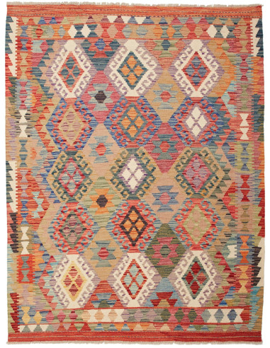 Kilim 153x195 Cm Kilim Afghanistan Hand-carded Wool warp:
