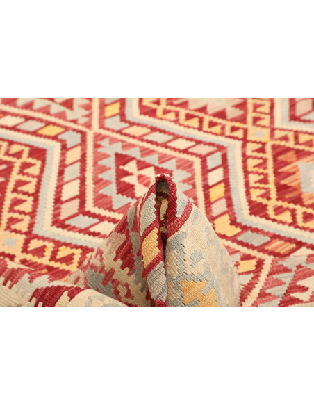 Kilim 182x242 Cm Kilim, Afghanistan, Lana Cardata A Mano