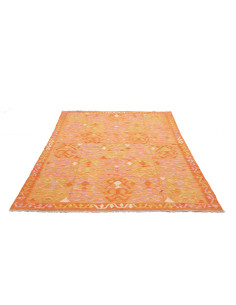 Rug Kilim Afghanistan 155x206 Orange Peach Cora 2