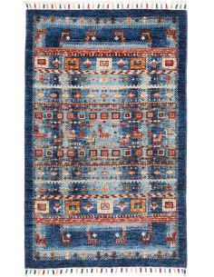 Hand Made Rug Siva Pakistan 81x125 Blue Red