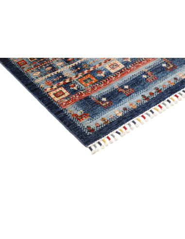 Hand Made Rug Siva Pakistan 81x125 Blue Red