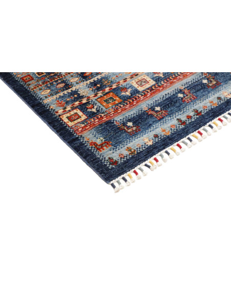 Hand Made Rug Siva Pakistan 81x125 Blue Red