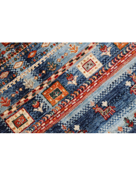 Hand Made Rug Siva Pakistan 81x125 Blue Red