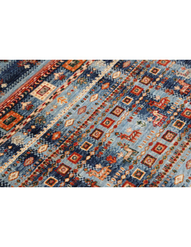 Hand Made Rug Siva Pakistan 81x125 Blue Red