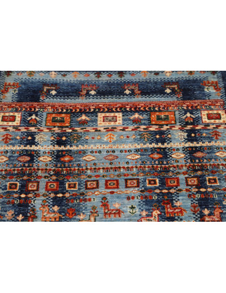 Hand Made Rug Siva Pakistan 81x125 Blue Red