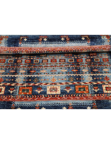 Hand Made Rug Siva Pakistan 81x125 Blue Red