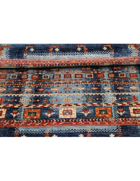 Hand Made Rug Siva Pakistan 81x125 Blue Red