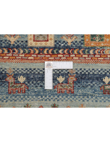 Hand Made Rug Siva Pakistan 81x125 Blue Red