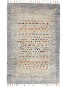 Hand Made Rug Siva Pakistan 80x118 Grey Blue Sa