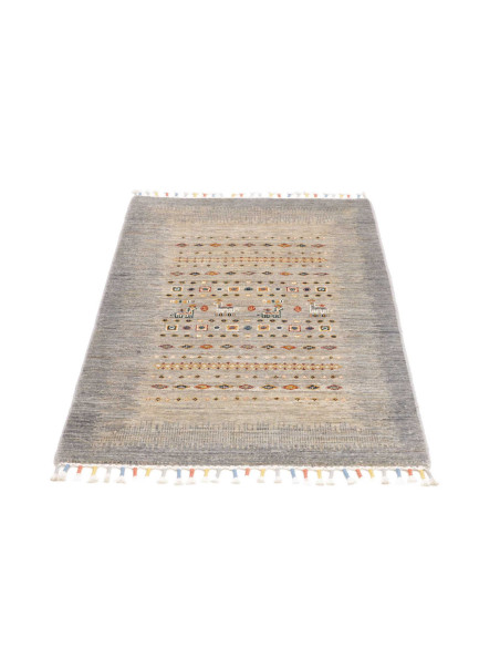 Hand Made Rug Siva Pakistan 80x118 Grey Blue Sa