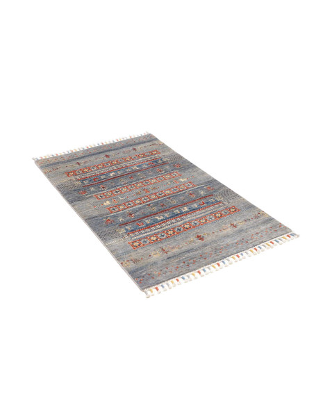 Hand Made Rug Siva Pakistan 81x129 Blue Grey Te