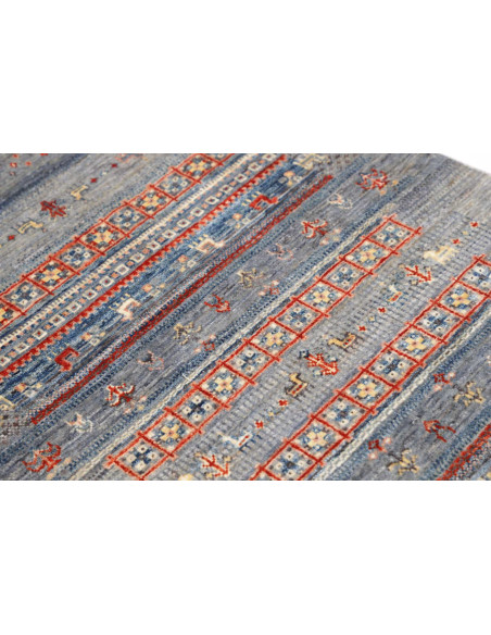 Hand Made Rug Siva Pakistan 81x129 Blue Grey Te