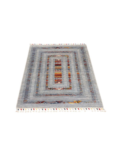 Hand Made Rug Siva Pakistan 80x111 Greyish Blue