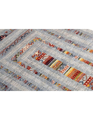 Hand Made Rug Siva Pakistan 80x111 Greyish Blue
