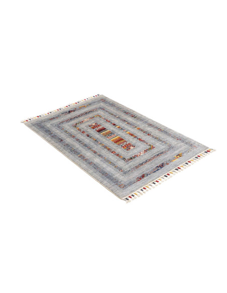 Hand Made Rug Siva Pakistan 80x118 Greyish Blue