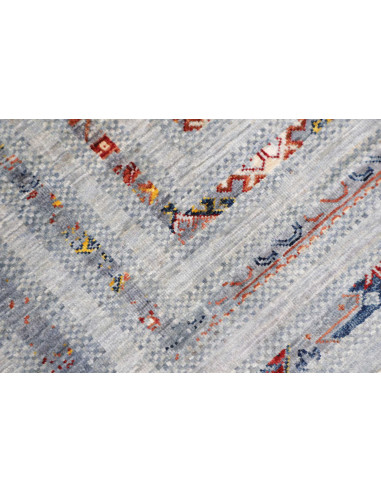 Hand Made Rug Siva Pakistan 80x118 Greyish Blue