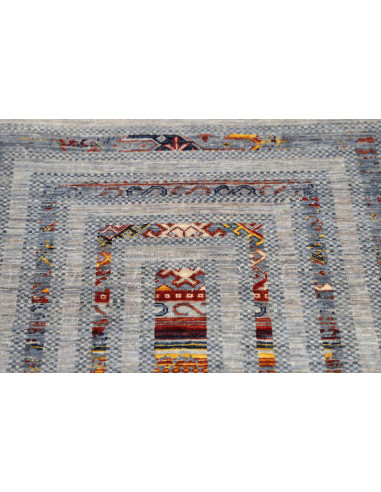 Hand Made Rug Siva Pakistan 80x118 Greyish Blue
