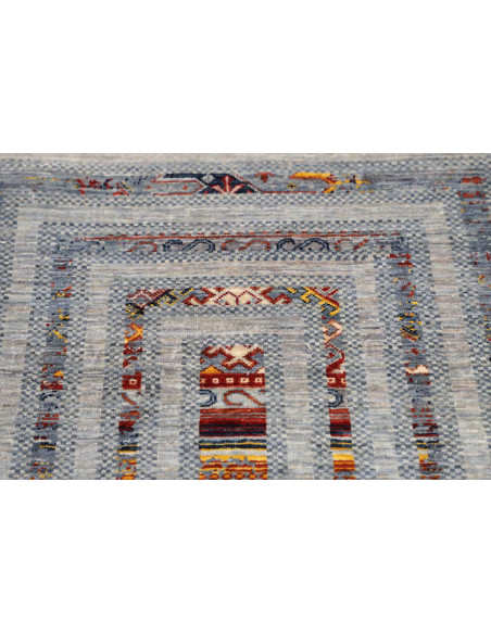 Hand Made Rug Siva Pakistan 80x118 Greyish Blue