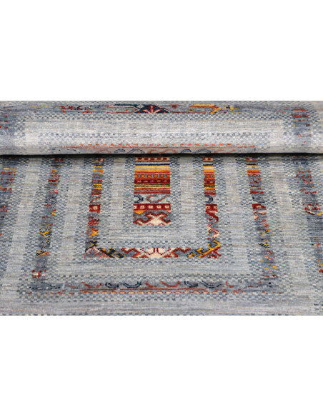 Hand Made Rug Siva Pakistan 80x118 Greyish Blue