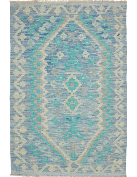 Hand Made Rug Kilim Afghanistan 102x152 Blue Te