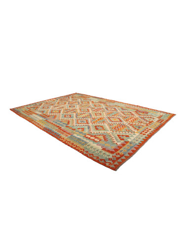 Kilim 204x294 Cm Kilim Afghanistan, Hand-carded Wool warp: