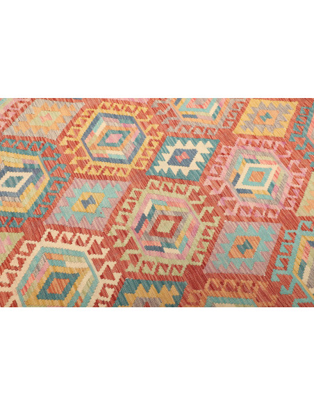 Kilim 208x297 Cm Kilim, Afghanistan, Hand-carded Wool warp: