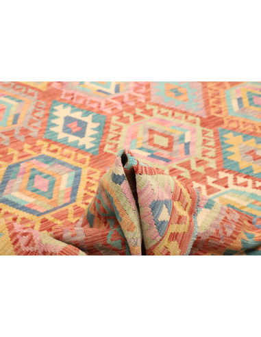 Kilim 208x297 Cm Kilim, Afghanistan, Hand-carded Wool warp: