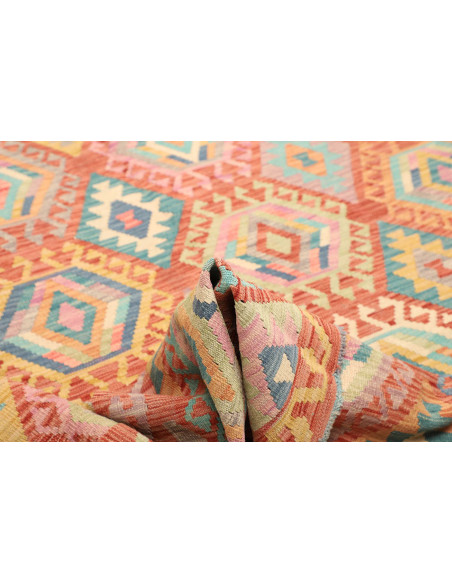 Kilim 208x297 Cm Kilim, Afghanistan, Hand-carded Wool warp: