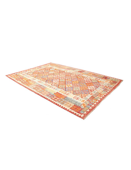 Kilim 205x297 Cm Kilim, Afghanistan, Hand-carded Wool warp: