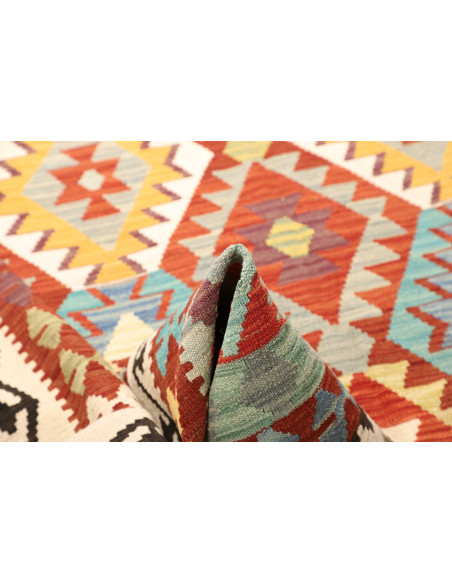 Kilim 203x300 Cm Afghan Kilim, Hand-carded Wool cotton
