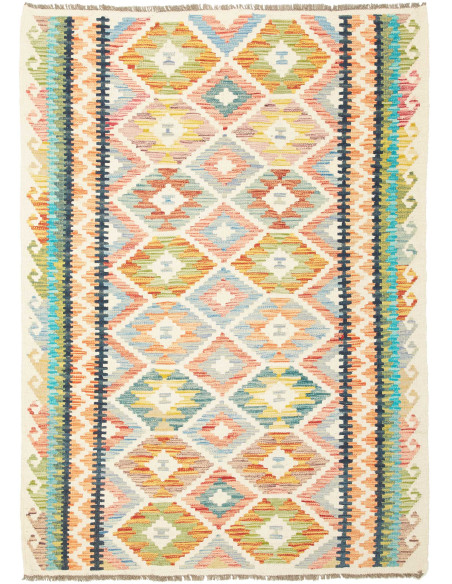 Kilim 125x174 Cm Kilim, Afghanistan, Hand-carded Wool,