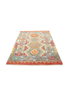 Kilim 133x182 Cm Kilim Afghan, Hand-carded Wool warp: 2