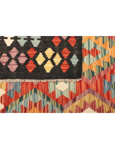 Kilim 209x287 Cm Kilim Afghanistan, Hand-carded Wool, Cotton
