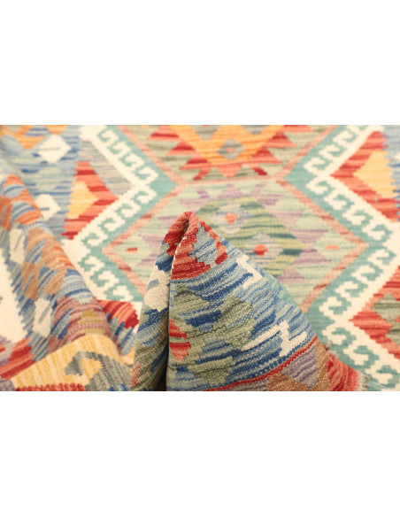 Kilim 133x182 Cm Kilim Afghan, Hand-carded Wool warp: