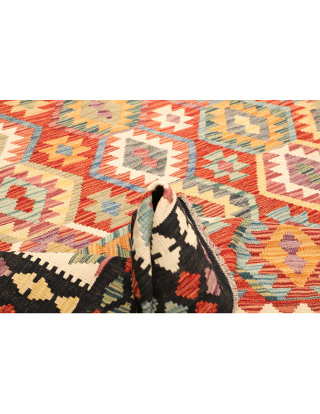 Kilim 209x287 Cm Kilim Afghanistan, Hand-carded Wool, Cotton