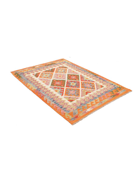 Kilim 127x175 Cm Kilim, Afghanistan, Hand-carded Wool warp: