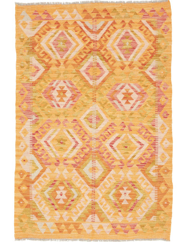 Kilim 96x142 Cm Kilim, Afghanistan, Hand-carded Wool warp: