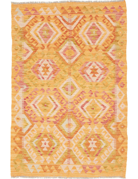 Kilim 96x142 Cm Kilim, Afghanistan, Hand-carded Wool warp: