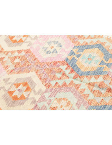 Rug Killim 157x201 Ivory Pastel light Blue
