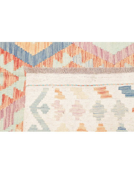 Rug Killim 157x201 Ivory Pastel light Blue