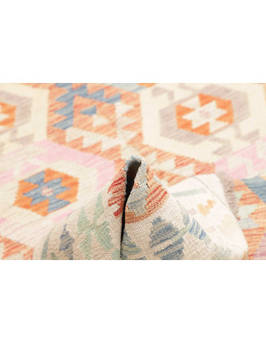 Rug Killim 157x201 Ivory Pastel light Blue